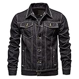 WAEKQIANG Herren Jeansjacke Casual Slim Retro Jacke Herren Jeansjacke H