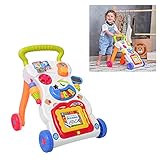 Lorelli Lauflernwagen Funny Spielcenter, Melodien, Spiegel, Telefon Zeichenbrett, Farbe:b