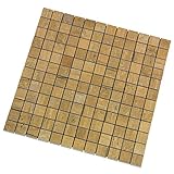 'Vintage Rovere' Mosaik 2,3x2,3 cm, Feinsteinzeug Fliese mit Holzoptik und dezenter Struktur (Mosaik 1 Lage)