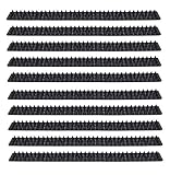 WOOLUX GARDEN 10 TLG Set 4,85 m Taubenabwehr Katzenabwehr Vogelabwehr Spikes Katzenspikes Vogelspikes (Transparent)
