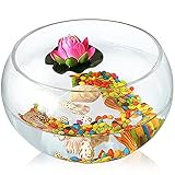 dxjsf Aquariumtank Runder Zylinder Runde Goldfisch-Tank Ökologische Kreativität Glas-Fisch-Tank Großer Schildkröten-Tank Hydroponic Tankvase Aquarium für G