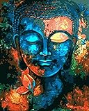 Malen Anzahl Kits Buddha Statue Buddhismus Religion Malen Nach Zahlen Diy Ölgemälde Leinwanddruck Wandkunst Dek