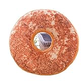 Donut-Plüschkissen, rund, Donut-Rücken, gefülltes Kissen, Wurfkissen, Plüsch-Spielzeug, Puppe, Donuts, Lebensmittel, Kissen, Kinderspielzeug, 40