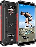 OUKITEL WP5 Pro Outdoor Handy, 8000mAh Akku Outdoor Smartphone Ohne Vertrag, 4GB + 64GB, Android 10 Handys, 4G Dual SIM, Global Version, 5,5 Zoll Triple Kamera, IP68, Face/Fingerprint ID, Schw