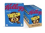 Kellogg's Tresor Milk Choco | Cerealien mit Schokofüllung | 4er Vorratspackung (4 x 375g)