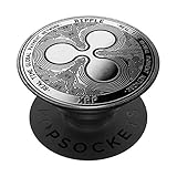 XRP Cryptocurrency Crypto-Silbermünze PopSockets mit austauschbarem PopGrip