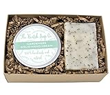The Kentish Soap Co | Gärtnerseife und Handcreme Geschenkbox – geeignet für Veganer, Seife 85 g und feste Handcreme 55 g