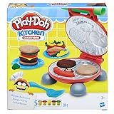 Hasbro Play-Doh Burger Party, inklusive Knetpresse für Burger und 5 Dosen Knete, für Kinder ab 3 J