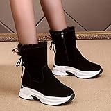 Schneestiefel Damen Wasserdicht Gefüttert 41 42 40 39 Winterstiefel Schnürboots Hohe Stiefel Schnee Boots Winter Warm Winterboots Schnürstiefel Trekkingschuhe Schneeschuhe Wanderschuhe W