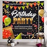 M-YN Wandteppich Wandbehang Tapisserie Tapisserien, European American Birthday Party Hanging Stoff-Wand-Hintergrund-Tuch Dekoration Feiertag Segen Tapestry (Color : E, Size : 150X200cm)
