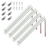 4x 108 LED Innenraumbeleuchtung 12V 4W LED Leiste für Camping Lager Keller Van Bus LKW Boot Wohnmobil, Unterbauleuchte Küche LED Röhre, Kaltweiß L