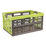 3 x Profi Klappbox 45 L Kunststoff Box Klappkiste Einkaufskorb Faltbox beig