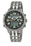 ETT Eco Tech Time Funk Solar Weltzeit Herren Uhr Chronograph mit Edelstahl Armband EGS-11302-22M