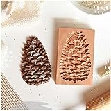 YJKJ Holz-Plätzchenformen Für Keksstempel Prägung Handwerk Dekorieren Backen, Lebkuchen Ausstecher, Kuchenform, Weihnachtsfeierbedarf,Pine C