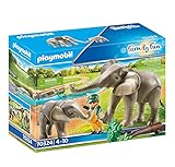 PLAYMOBIL Family Fun 70324 Elefanten im Freigehege, Ab 4 J