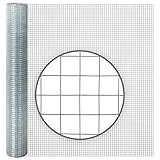 VOSS.farming 10m x 100cm Volierendraht Wühlmausgitter Maschendraht Drahtgeflecht Drahtzaun verzinkt, 12,7x12,7x0,65