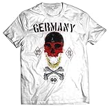 NG articlezz Herren T-Shirt Shirt Handball Skull Fanshirt WM 2019 Deutschland Germany