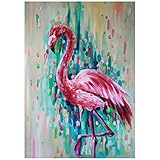 Youley 5D Diamond Painting Set Flamingo Diamant Malerei Kit Full Diamant Painting Bilder Malen nach Zahlen DIY Diamant Kunst Handwerk für Heimdekor Wand (30cm*40cm)