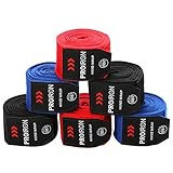 PROIRON Boxbandagen Handschützer für Boxer mit Daumenschlaufe Bandagen Boxen Halb Elastische Boxing Gloves mit Extra Breitem Klettverschluss Boxbandage Hand für Boxen MMA Kickboxen 4.5m Schw