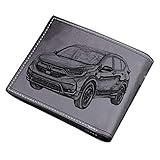 Geldbörsen-Foto-Mappe der Männer personalisiertes Mappen-Feriengeschenk(Schwarze Doppelseite F)