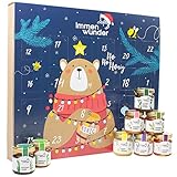 Immenwunder Honig Adventskalender - Für eine leckere & gesunde Weihnachtszeit - Mit 24 schmackhaften Honigen gefüllt - Zum selber Freuen & Verschenken - Riesige Auswahl auch mit exotischem Manukahonig