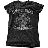 T-Shirt # L Black Femmina # Forest Hills Vintag