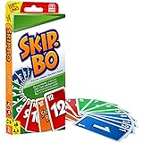 Mattel Games 52370 - Skip-Bo Kartenspiel und Familienspiel geeignet für 2 - 6 Spieler, Spiel ab 7 J
