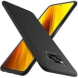 C'iBetter Hülle Kompatibel mit Poco X3 Pro/Xiaomi Poco X3 NFC, Stylisch Telefon Handyhülle Schutzhülle Shock Absorption Hülle Kompatibel mit Xiaomi Poco X3 Pro Smartphone. Schw