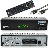 Anadol HD 888 digital Sat Receiver mit PVR Aufnahmefunktion & AAC LC Audio - für Satelliten TV, Timeshift, SCART USB, Satellit, Satellite, DVBS, DVBS2, Full HD - Astra Hotbird Sortiert + HDMI Kab