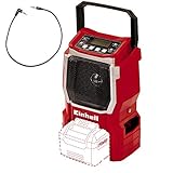 Einhell Akku-Radio TE-CR 18 Li - Solo (18V, 90mm Lautspr., 10 Senderspeicherplätze, LCD Display, integr. Antenne, AUX Anschluss, Lieferung ohne Akku)