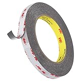 3M Hochleistungs-Doppelseitenband, Roseberry VHB-Band 4,8 m Länge ， 1,1 mm Dicke, 12,7 mm Breite, wasserdichtes Montageband für Auto, Wohnkultur, Bürodek