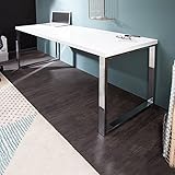 riess-ambiente.de Design Laptoptisch White Desk 160x60 cm Hochglanz weiß Schreibtisch Büro Konsole Konsolentisch Bü