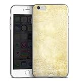 DeinDesign Cover kompatibel mit Apple iPhone 6s Plus Silikon Hülle Silber Case Schutzhülle Stein Stone Look M