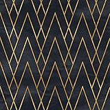 funlife Selbstklebende Metalltapete, gebürstete Silbertapete, abziehen und aufkleben, für Regale, dekorativ für Zuhause, Schrank, Möbel, Arbeitsplatte, blaugoldenes Dreieck, 40 x 250 cm, 1 R