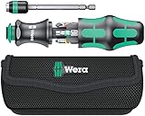 Wera 05051016001 Kraftform Kompakt 20 Tool Finder 1, mit Tasche, 7-teilig, Schwarz Grün, O