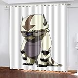 XDJQZX Vorhänge Blickdicht 3D Cartoons Sind Süß Druck Muster Ösenvorhang Für Schlafzimmer Wohnzimmer Kinderzimmer Fensterdekoration 140X160 cm 2Er Set Thermo Verdunklungsvorhäng