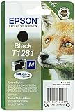 Epson Original T1281 Tinte Fuchs, S22 SX125 SX420W BX305F BX305FW SX130 SX440W BX305FW SX435 SX235W, (schwarz)