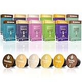 Gourmesso Flavour Box – 120 Nespresso kompatible Kaffeekapseln – 100% Fairtrade – 6 ausgefallene Geschmacksrichtung