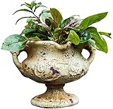 ASFF Gartenstatue Ornament Outdoor römische Säule Trophäe Blumentopf Pflanzer Vintage Old Garden Blumentopf Features Garten Ornamente, Dekoration (Größe : 47 * 30cm)