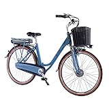 LLOBE City E-Bike Blue Motion 2.0, 28 Zoll, Akku 36V / 15.6Ah, 250 Watt M