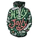 3D Christmas Print Kapuzenpullover Herren Spaß Hooded Langarm Casual Weihnachten Sweater Oversize Kordelzug Weihnachten Hoodies Sweatshirt Lustig 3D Drucken Männer Weihnachts Pullover Sweatjack