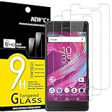 NEW'C 3 Stück, Schutzfolie Panzerglas für Sony Xperia X, Frei von Kratzern, 9H Härte, HD Displayschutzfolie, 0.33mm Ultra-klar, Ultrabeständig