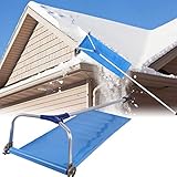 LOVOICE Dach Schnee-Entferner, Dachräumer Zur Schnee-Entfernung Mit Langen Griff Und Aluminiumstange, Klappbarer Schneeräumer Aus Oxford-Stoff, D
