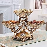 Tischdekoration Obstkörbe Obstkorb Obstschale Standschüssel Fruchtplatte Retro Harz Fruchtplatte Kreative hochbeiner Früchte Platte Handwerk Ornamente Wohnzimmer/Büro/Couchtisch/Büro/Bar/C