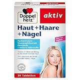 Doppelherz Haut Haare Nägel – Biotin unterstützt den Erhalt normaler Haare – Zink leistet einen Beitrag zum Erhalt normaler Nägel – 30 Tab