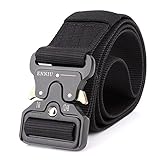 Amorar Taktischer Gürtel, Taktische Heavy Duty Gürtel, Schnellverschluss Military Style Shooters Nylon Gürtel mit Metallschnalle,EINWEG Verpackung