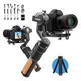 FeiyuTech AK2000C Kamera Gimbal, DSLR Stabilisator Handheld Camera Stabilizer 3-Achsen bis 2,2kg für Spiegellose Canon 6D 5D Mark Nikon Z7 D7500 Sony A9 A7 Panasonic GH4 GH5/GH5S GX9 GF9