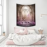 NHhuai Wandteppiche Tapisserie Tapisserie Wandbehang für Schlafzimmer Wohnheim Dekor Landschaft sitzende Decke Wandbehang S