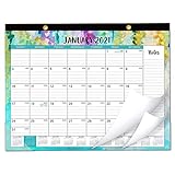 2021-2022 Desktop Kalender 18-Monats-Desktop-Wandkalender Dickes Papier mit Eckschutz große horizontale Blöcke Fokus auf einfache und effektive Planung