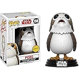 Funko PORG (Chase Edition): Star Wars - The Last Jedi x POP! Vinyl-Figur & 1 PET-Kunststoff-Schutzpaket [#198 / 14818 - B]